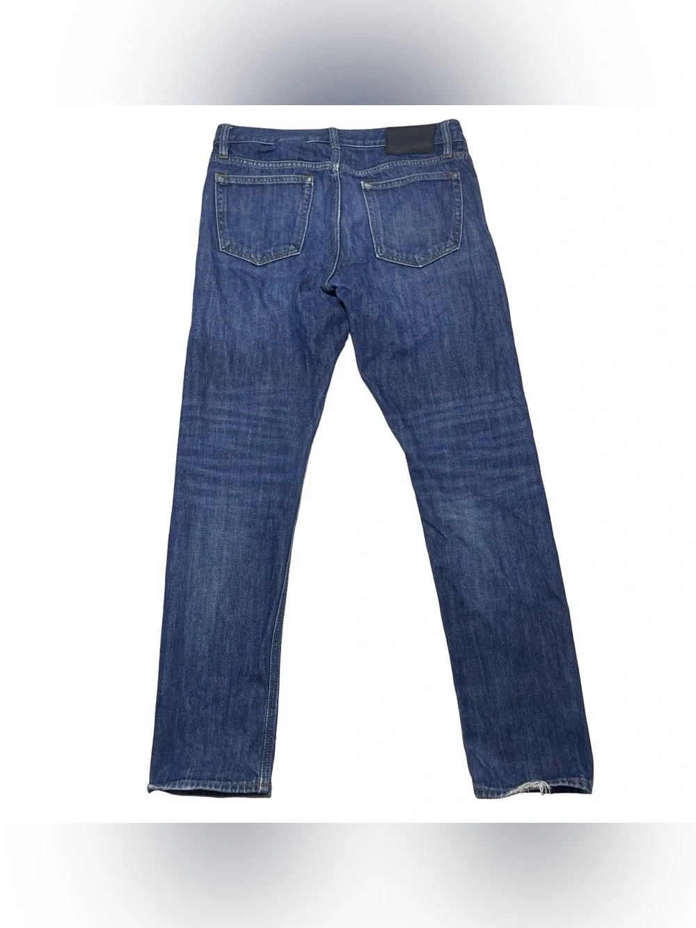Banana Republic Selvedge Jeans Mens 31x32 Organic Cotton Blue Slim Denim Pants - Picture 3 of 11